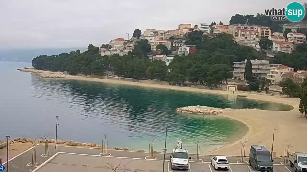 Baška Voda live | webcam spiaggia Podluka