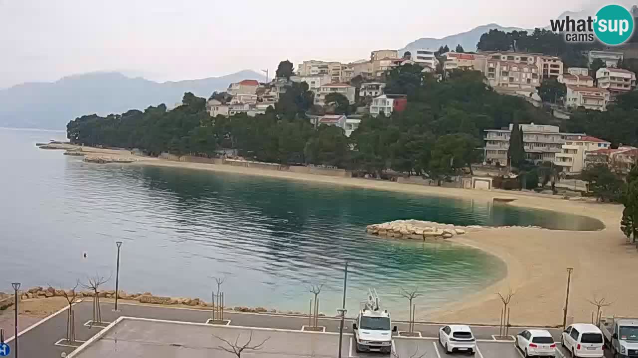 Baška Voda | webcam Podluka Strand