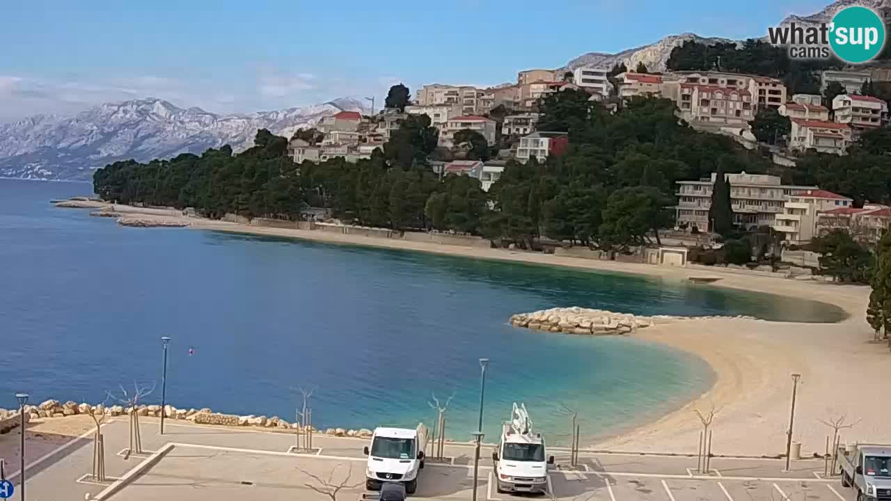 Baška Voda | webcam Podluka Strand