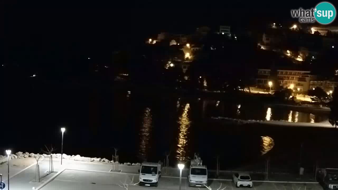 Baška Voda live | webcam spiaggia Podluka