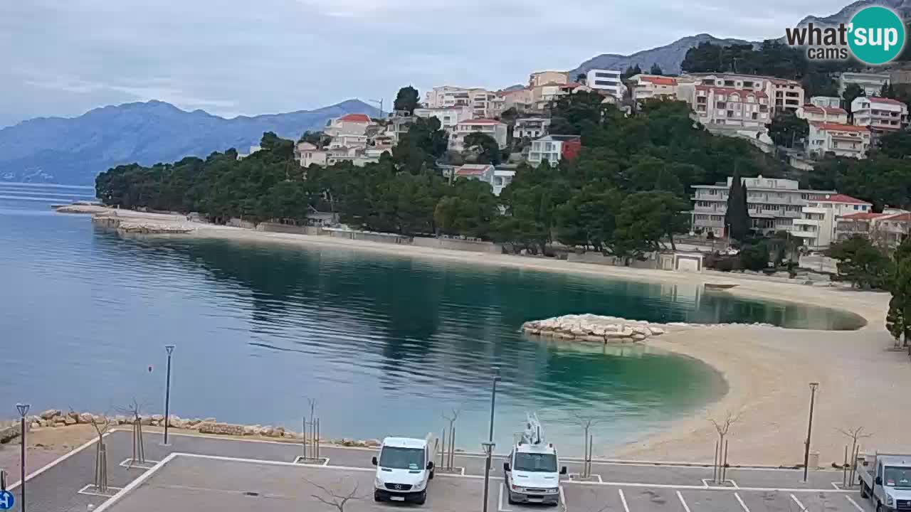 Baška Voda live | webcam spiaggia Podluka