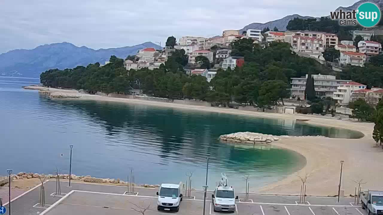 Baška Voda u živo | web kamera plaža Podluka