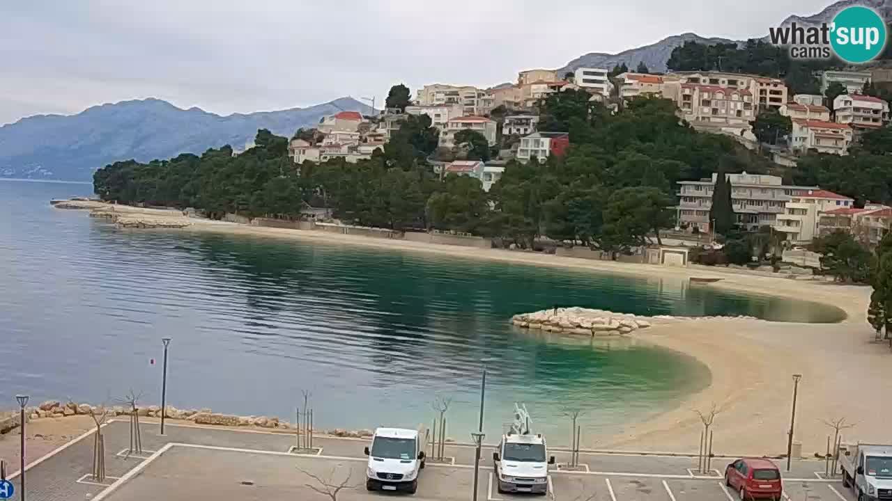 Baška Voda live | webcam spiaggia Podluka