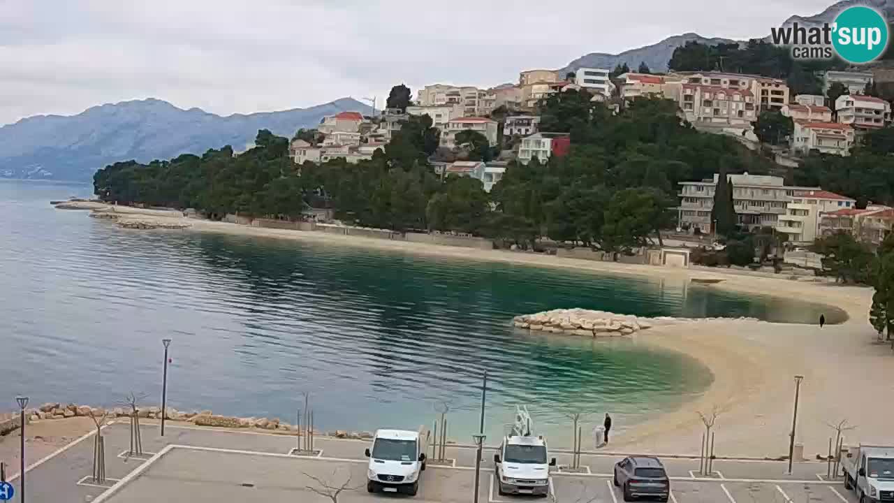 Baška Voda livecam plage Podluka