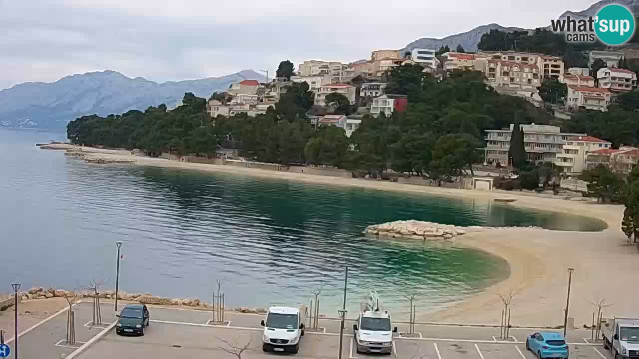 Baška Voda livecam plage Podluka