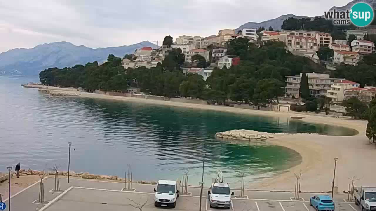 Baška Voda live | webcam spiaggia Podluka