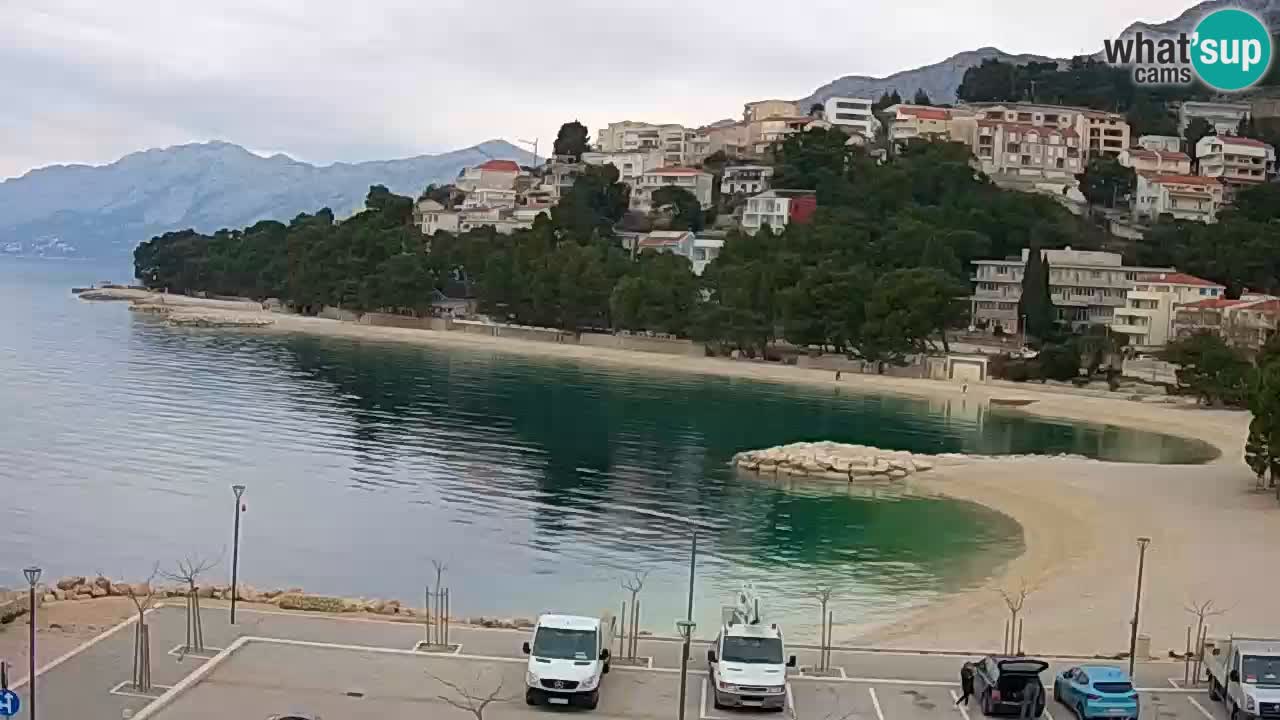 Baška Voda | webcam Podluka Strand