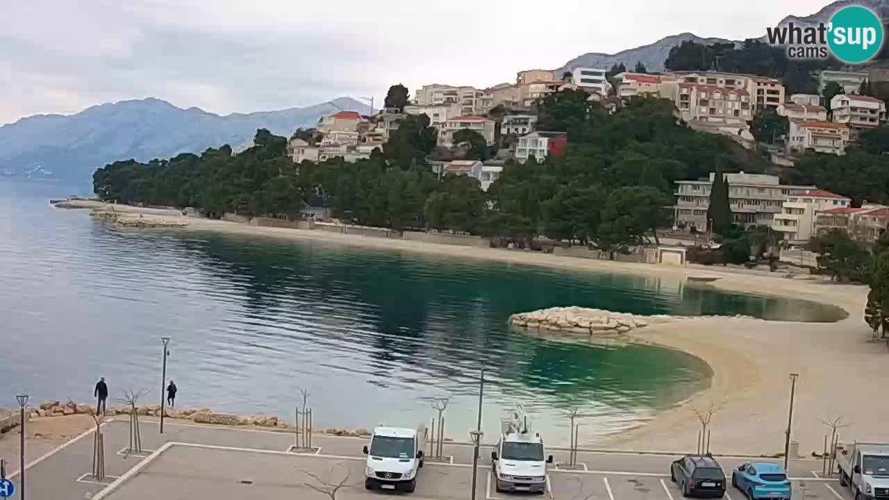 Baška Voda | webcam Podluka Strand