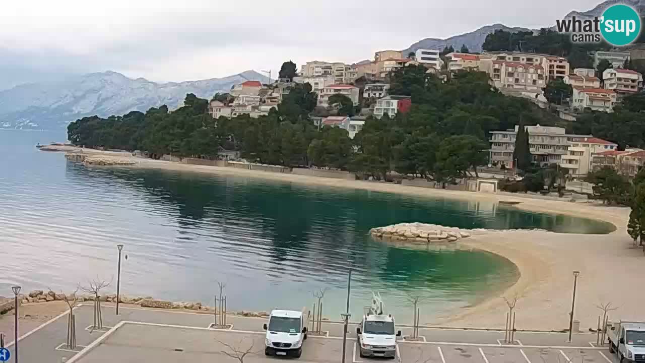 Baška Voda live | webcam spiaggia Podluka