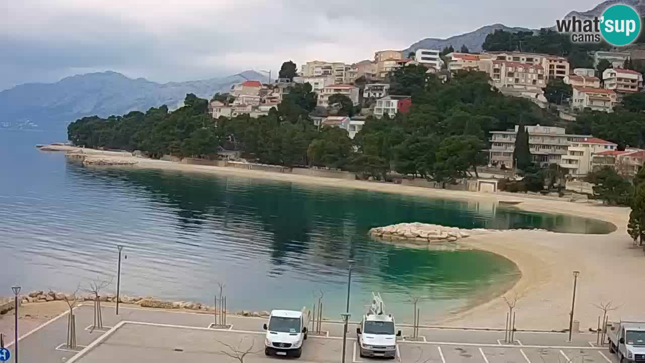 Baška Voda livecam plage Podluka