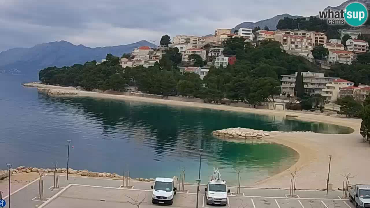 Baška Voda u živo | web kamera plaža Podluka