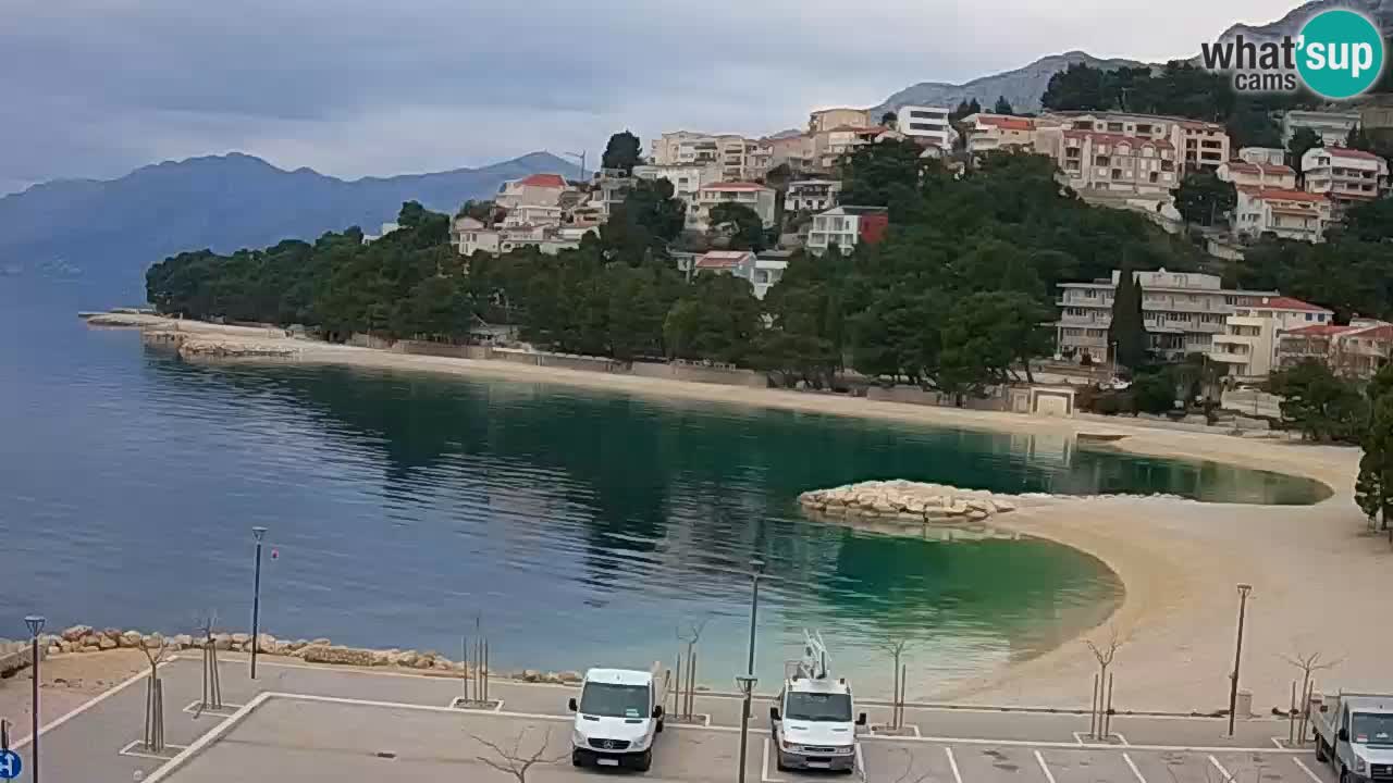 Baška Voda v živo | kamera Podluka plaža