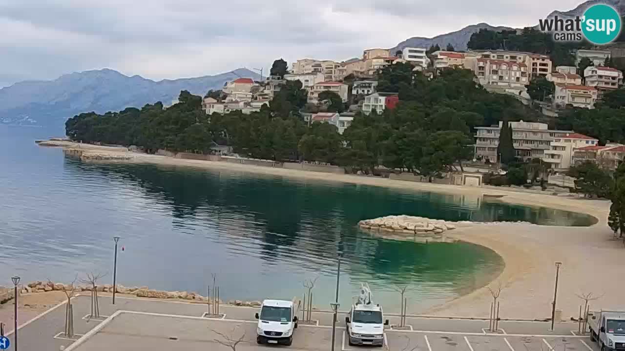 Baška Voda live | webcam spiaggia Podluka