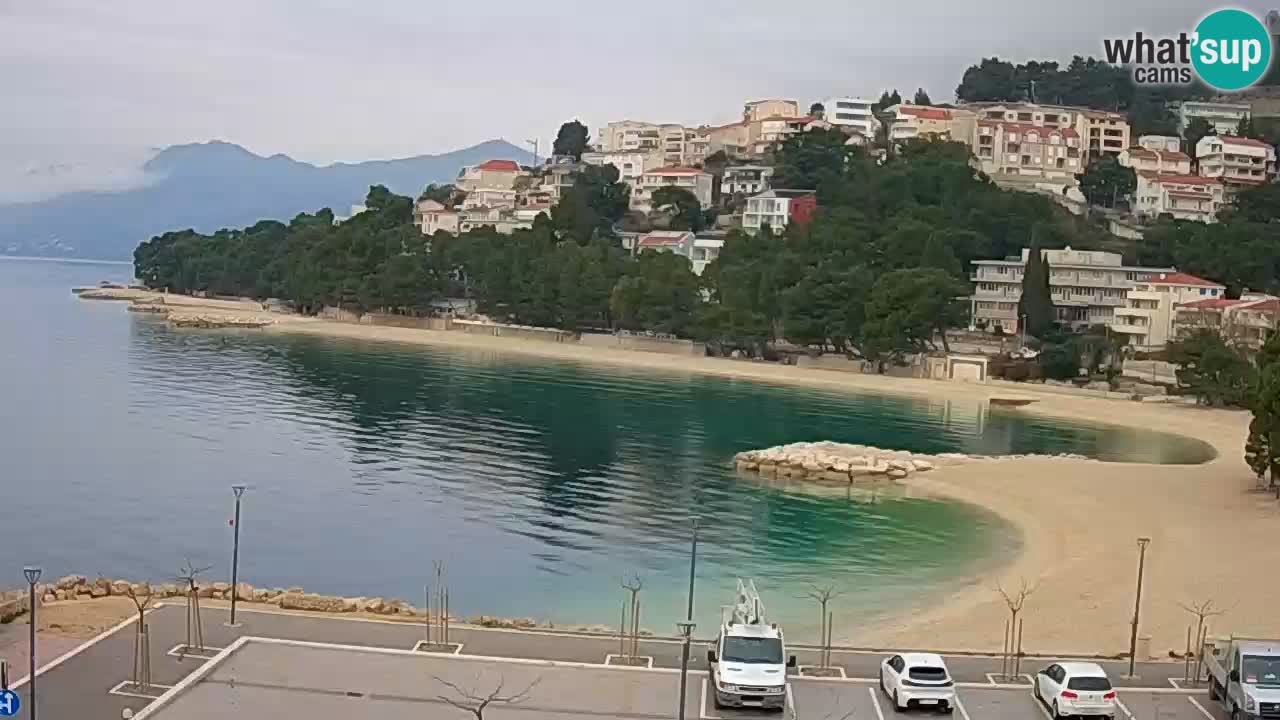 Baška Voda live | webcam spiaggia Podluka