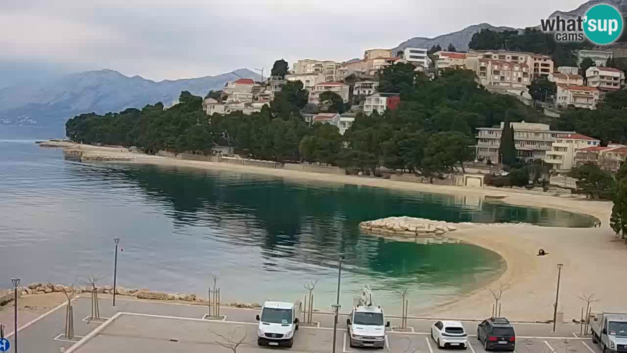 Baška Voda live | webcam spiaggia Podluka