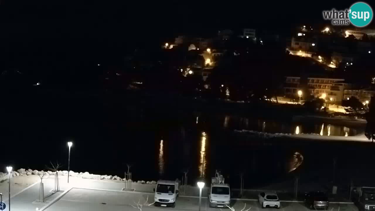 Baška Voda livecam plage Podluka