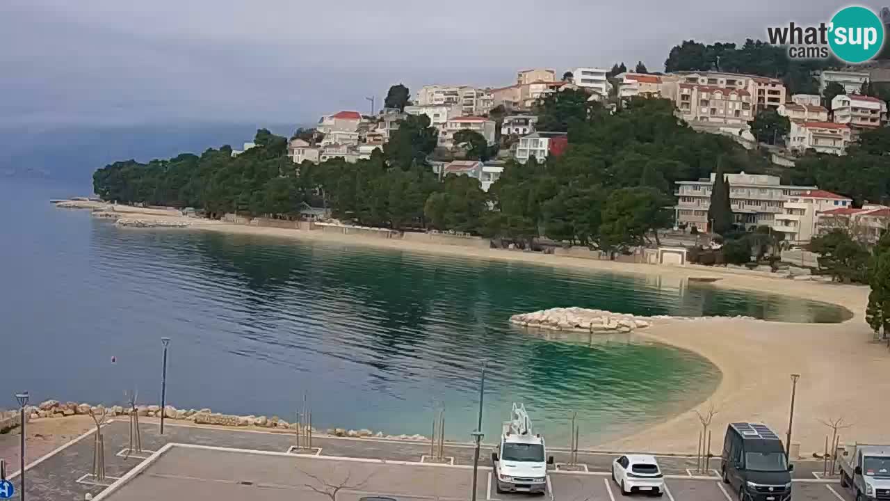 Baška Voda | webcam Podluka Strand