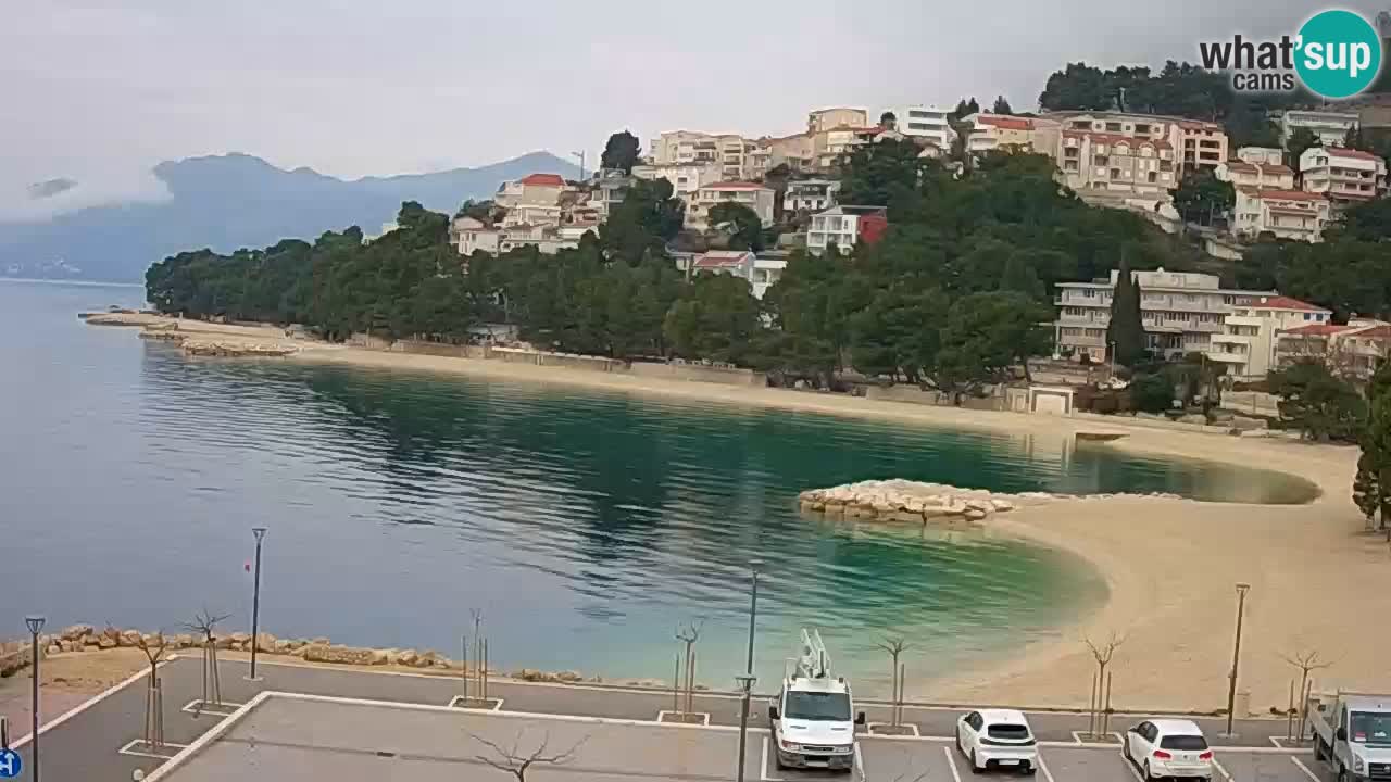 Baška Voda | webcam Podluka Strand