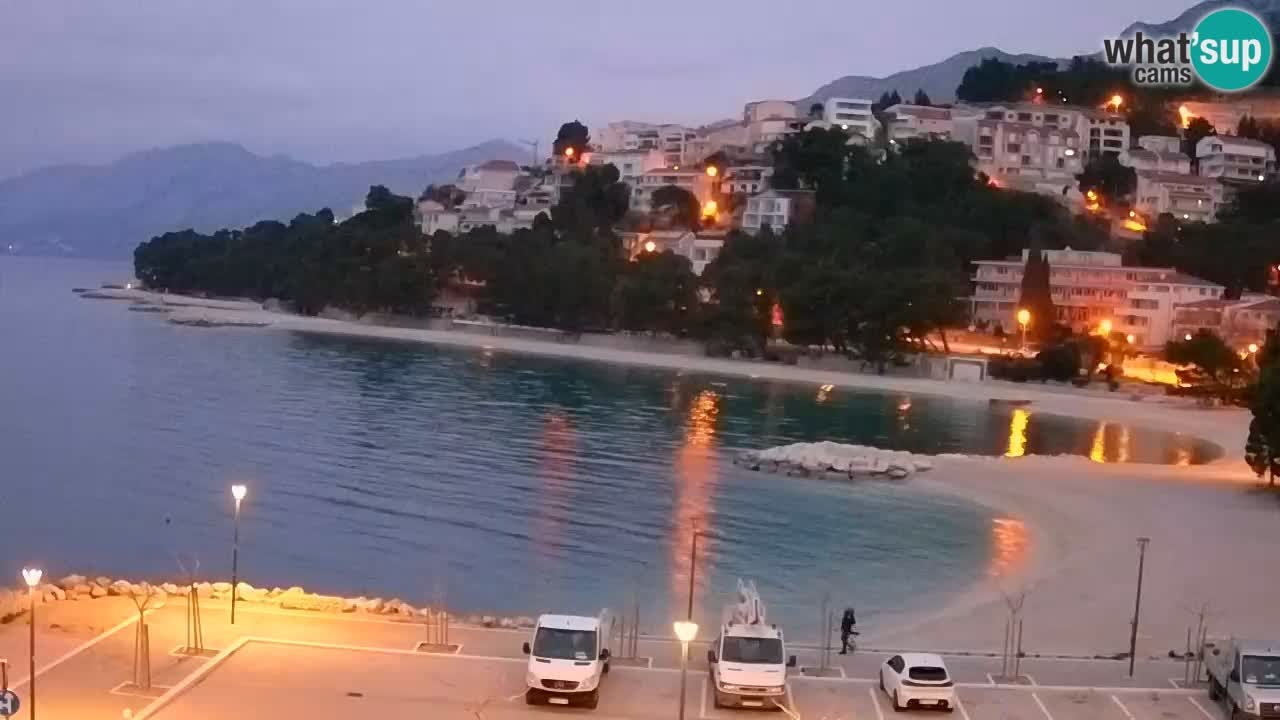 Baška Voda v živo | kamera Podluka plaža