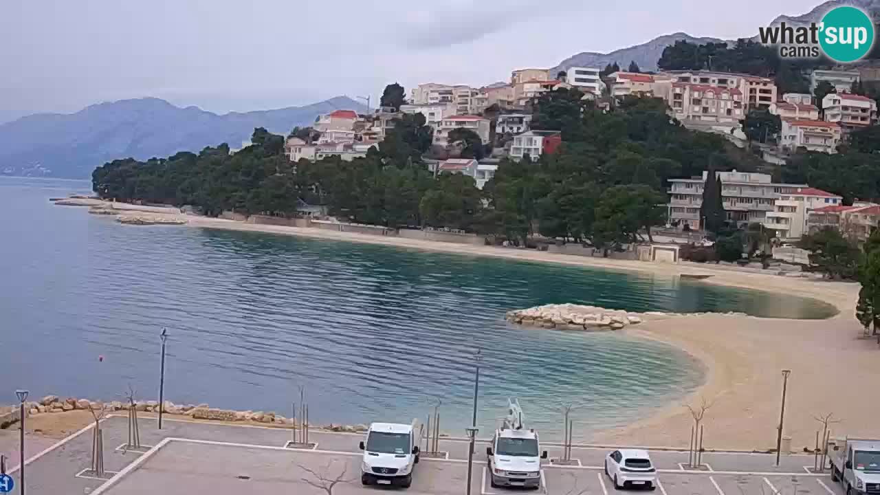 Baška Voda | webcam Podluka Strand