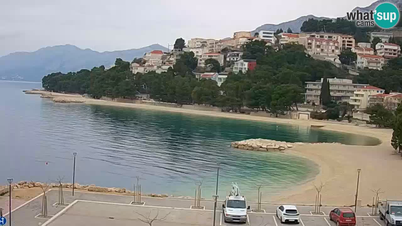 Baška Voda livecam plage Podluka