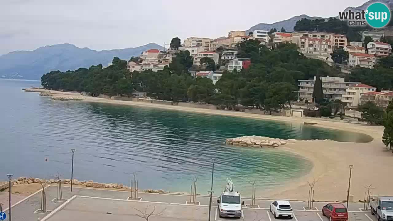 Baška Voda | webcam Podluka Strand