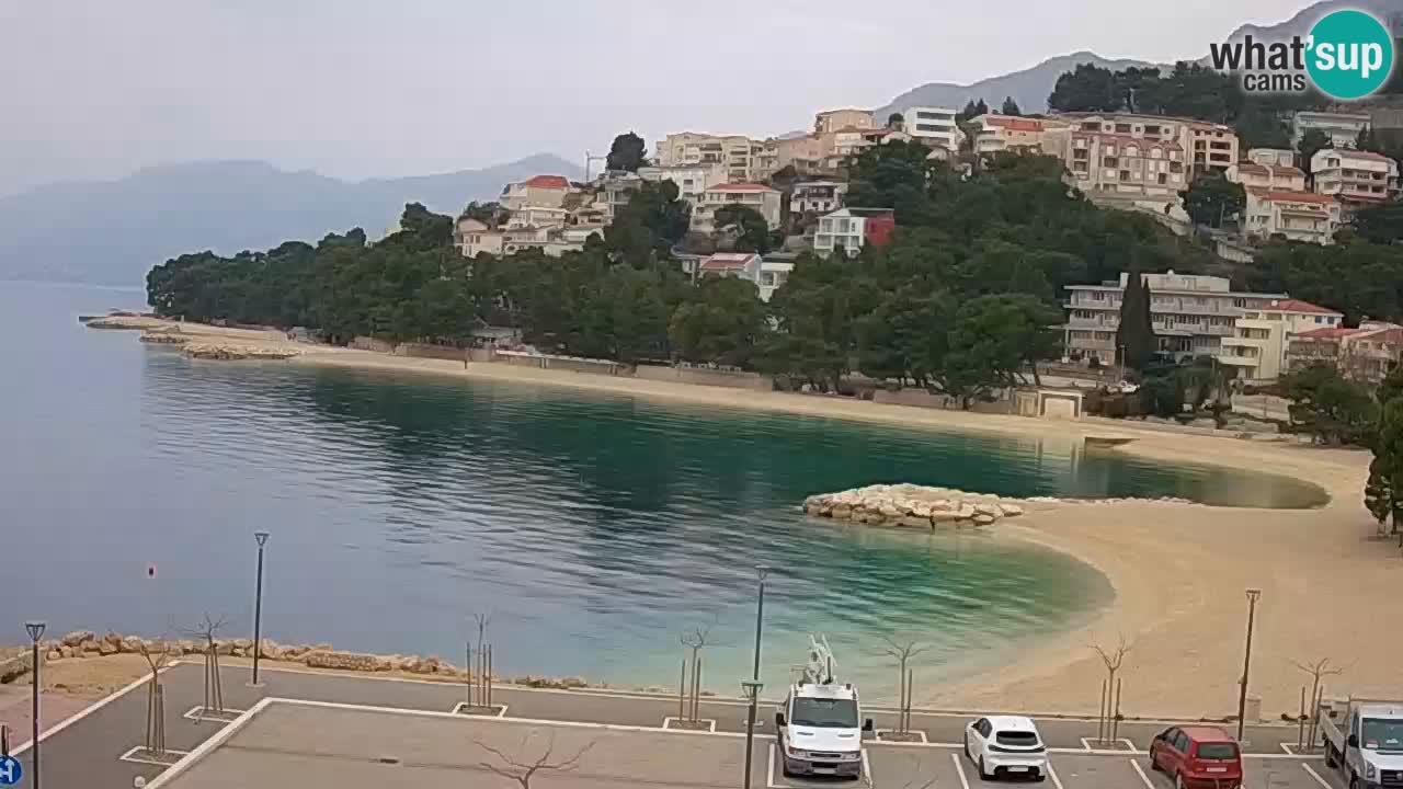 Baška Voda livecam plage Podluka