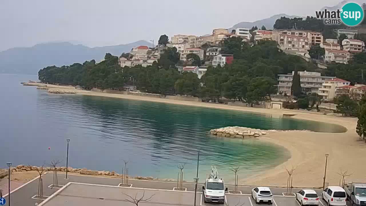 Baška Voda u živo | web kamera plaža Podluka