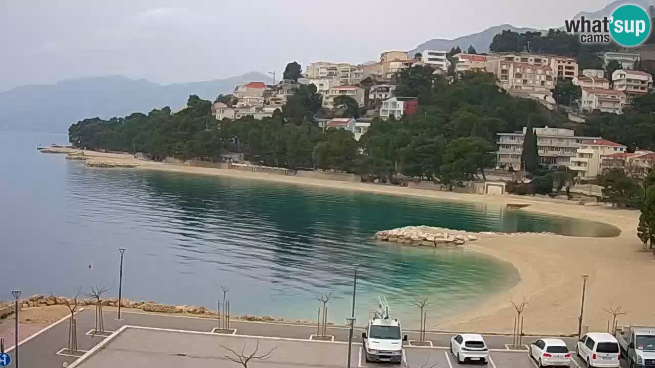 Baška Voda | webcam Podluka Strand