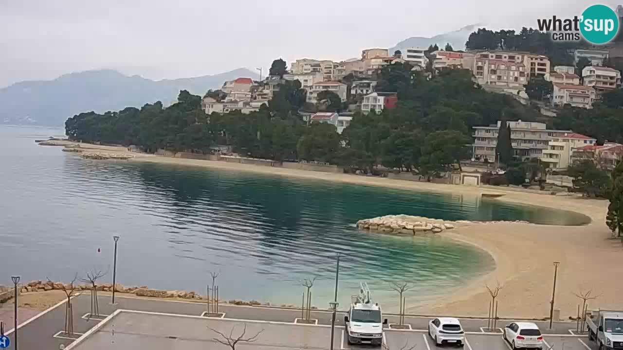 Baška Voda live | webcam spiaggia Podluka