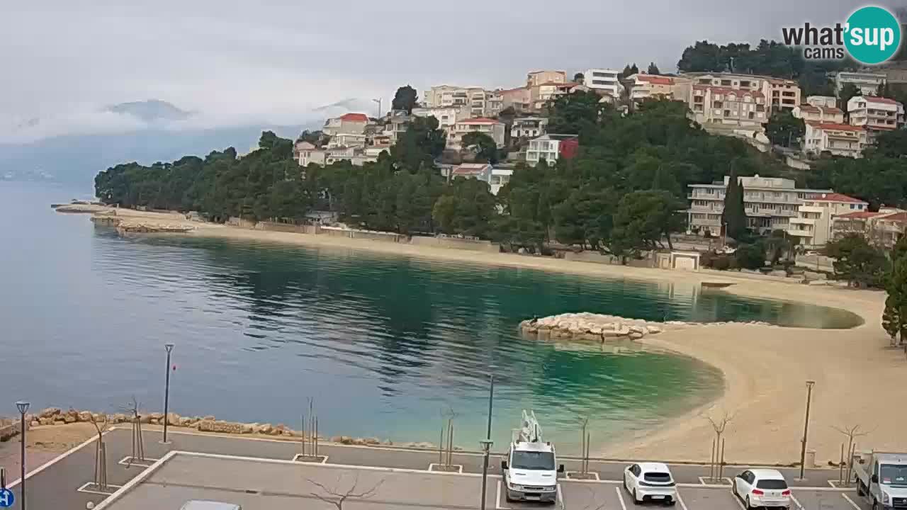 Baška Voda u živo | web kamera plaža Podluka