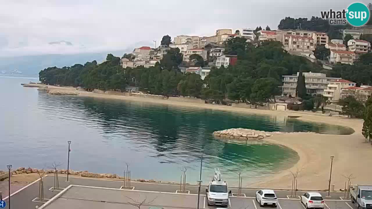 Baška Voda livecam plage Podluka