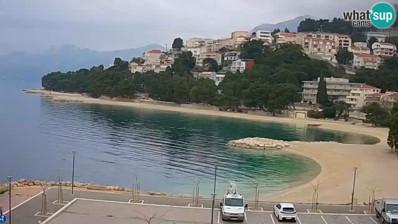 Baška Voda | webcam Podluka Strand