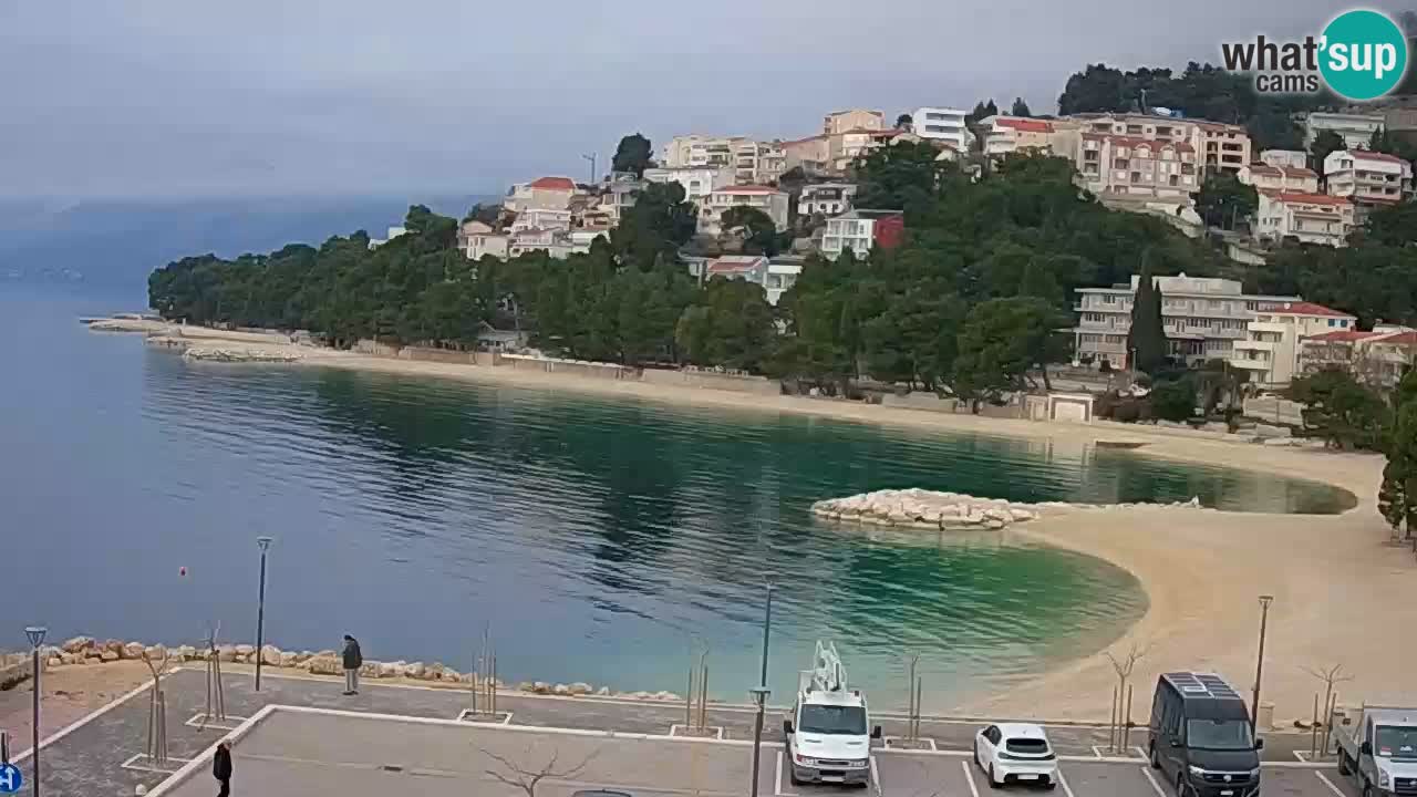 Baška Voda u živo | web kamera plaža Podluka