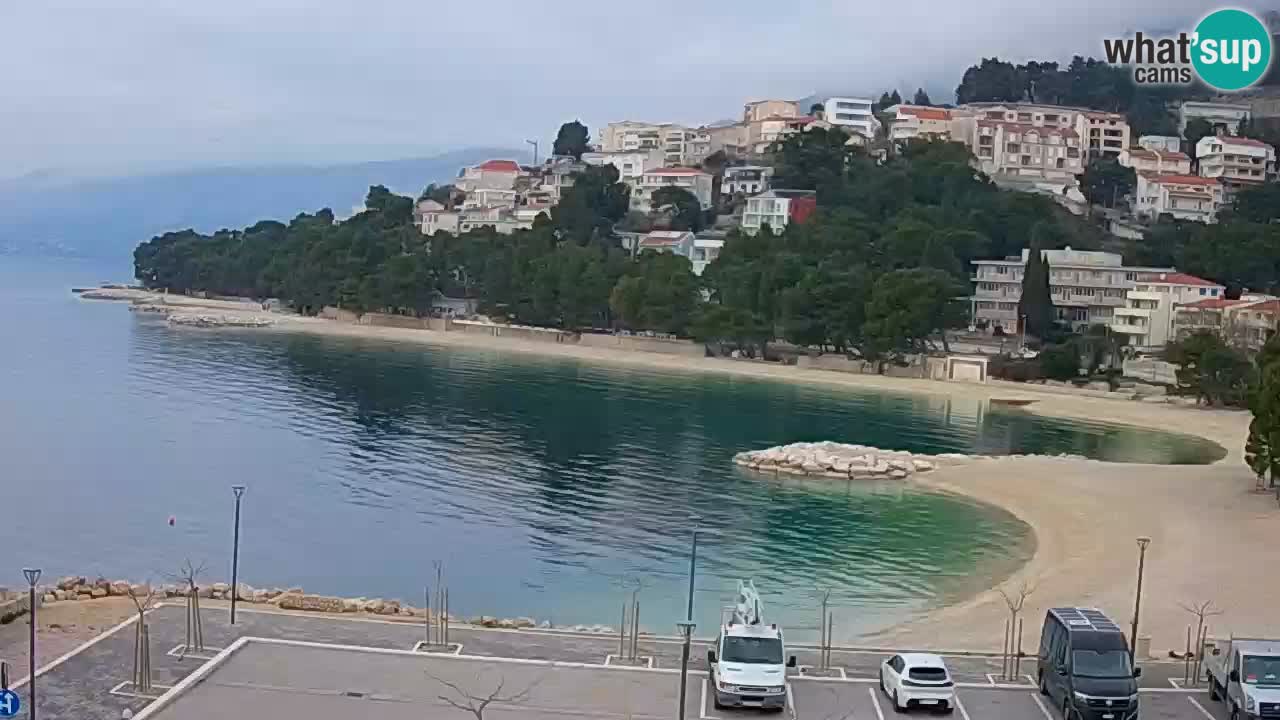 Baška Voda live | webcam spiaggia Podluka