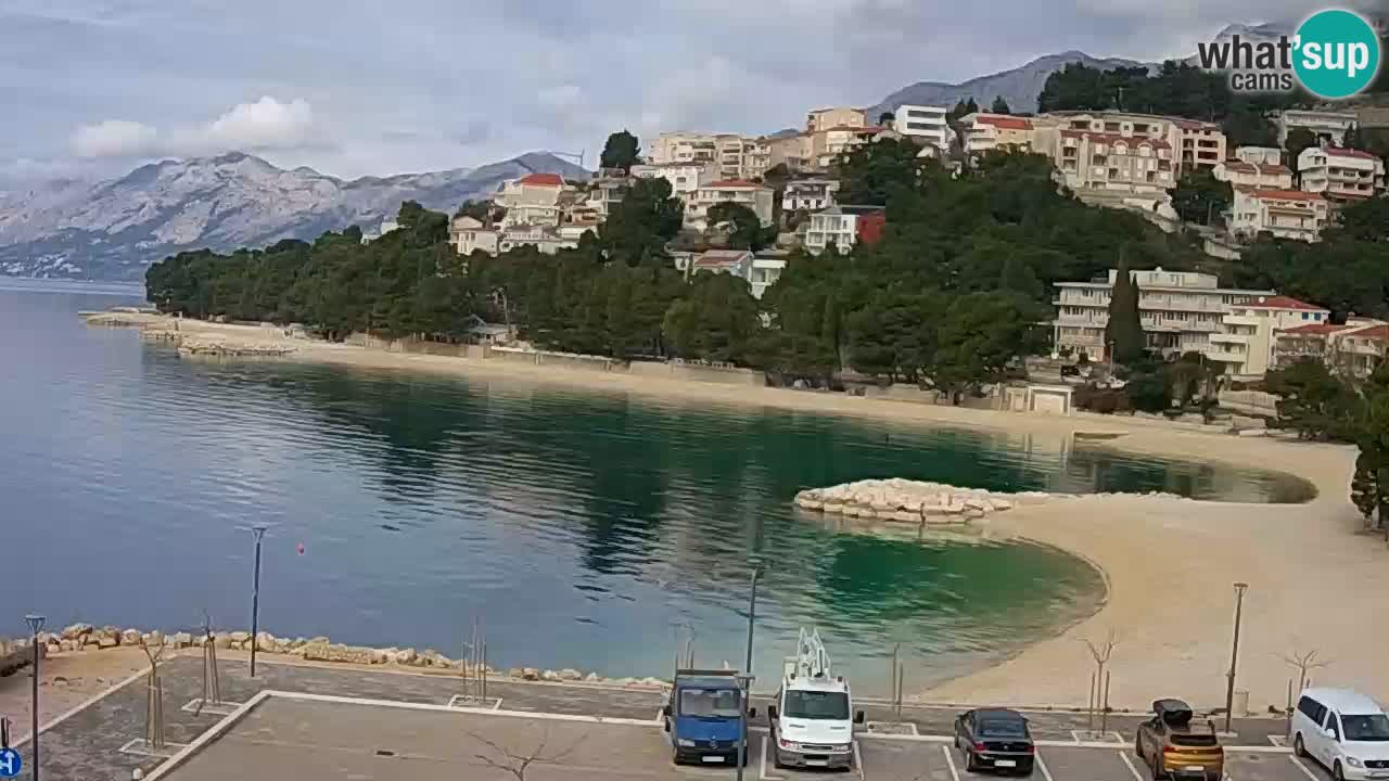 Baška Voda live | webcam spiaggia Podluka