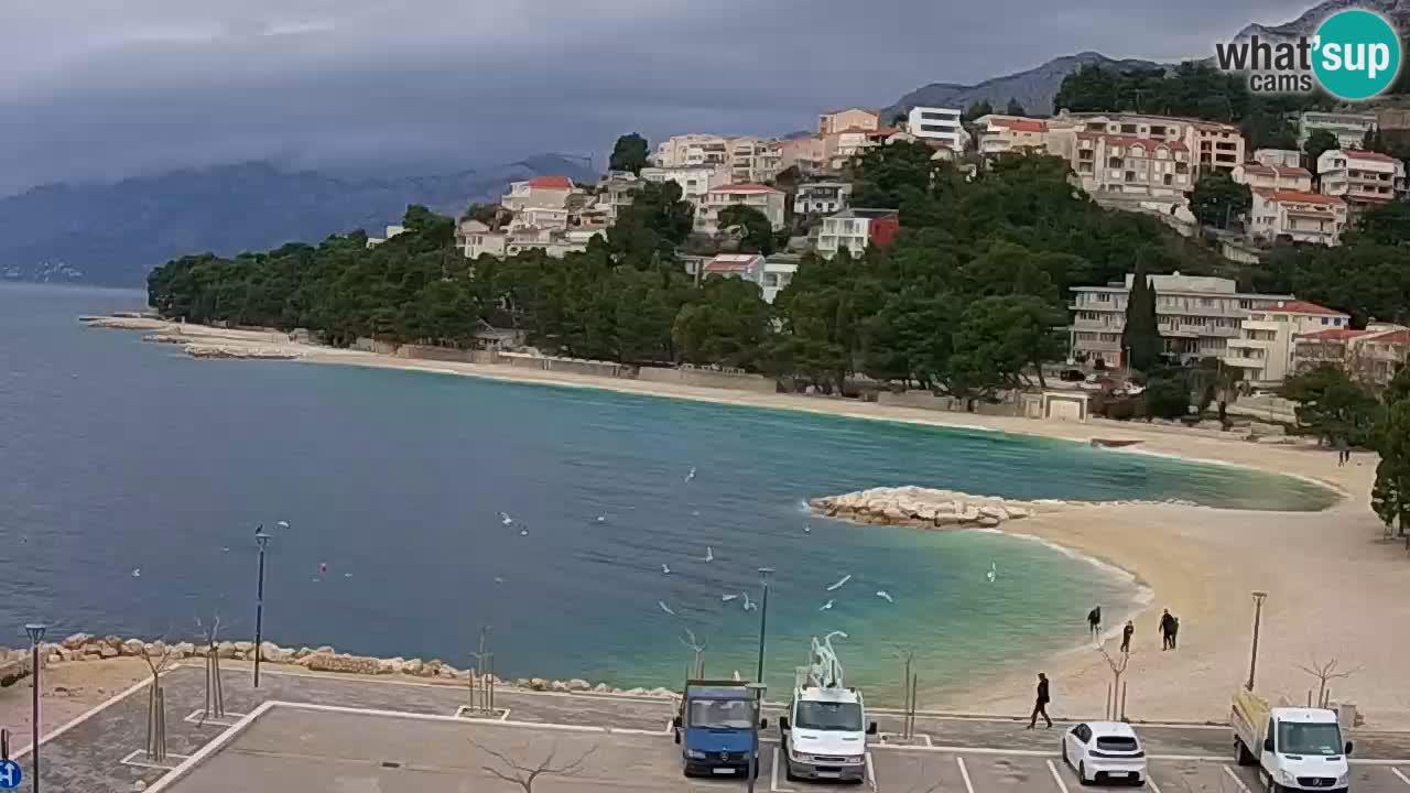 Baška Voda u živo | web kamera plaža Podluka