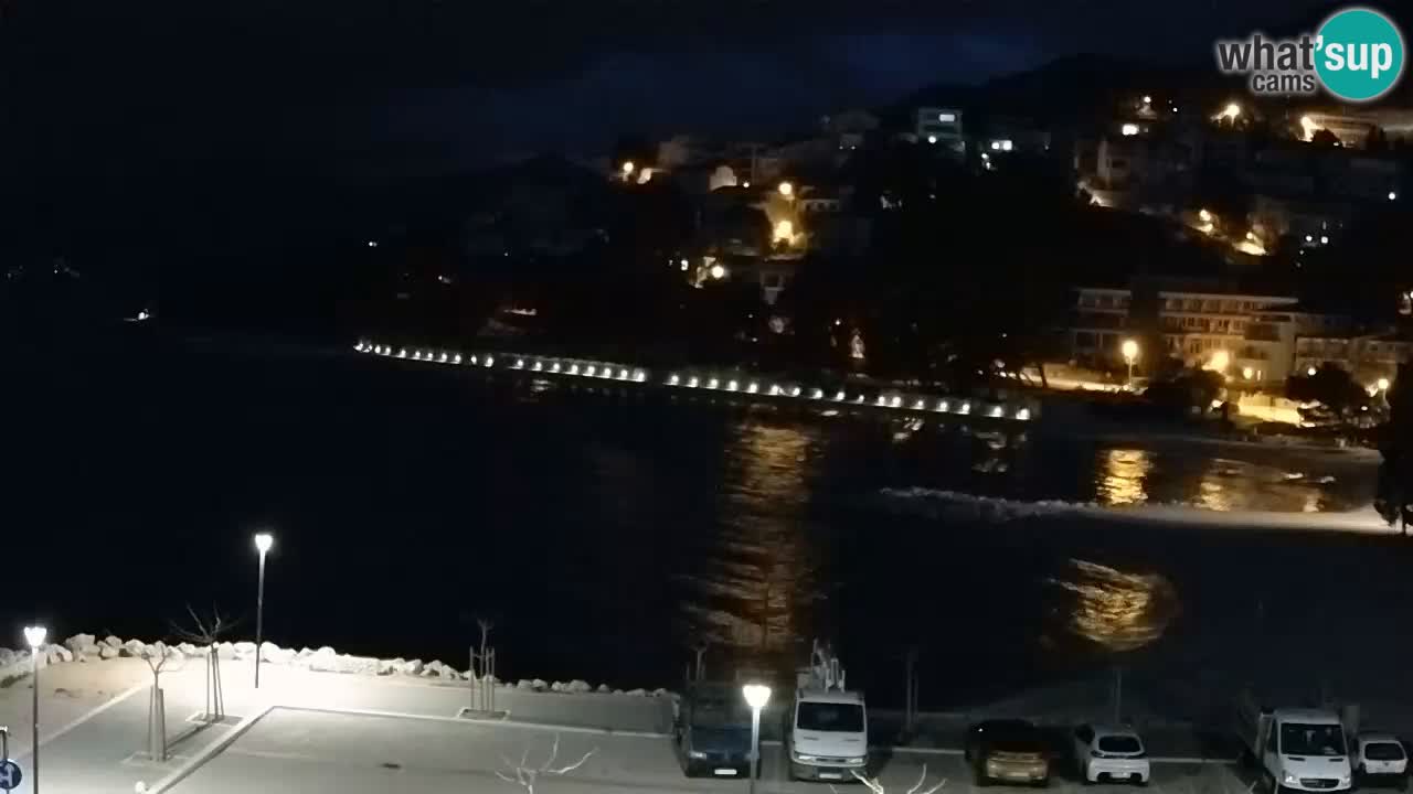 Baška Voda | webcam Podluka Strand