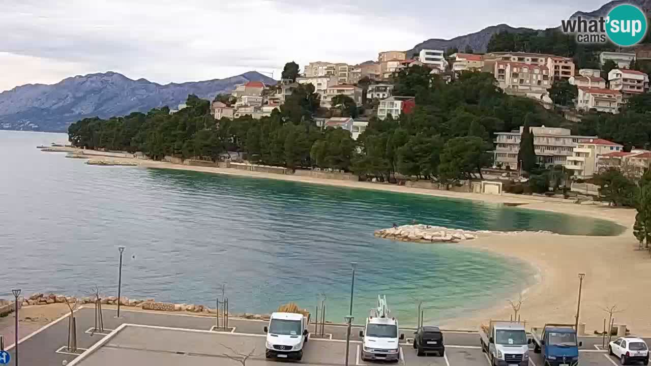 Baška Voda livecam plage Podluka