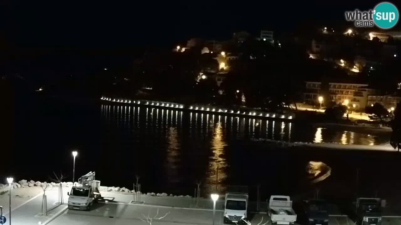 Baška Voda live | webcam spiaggia Podluka