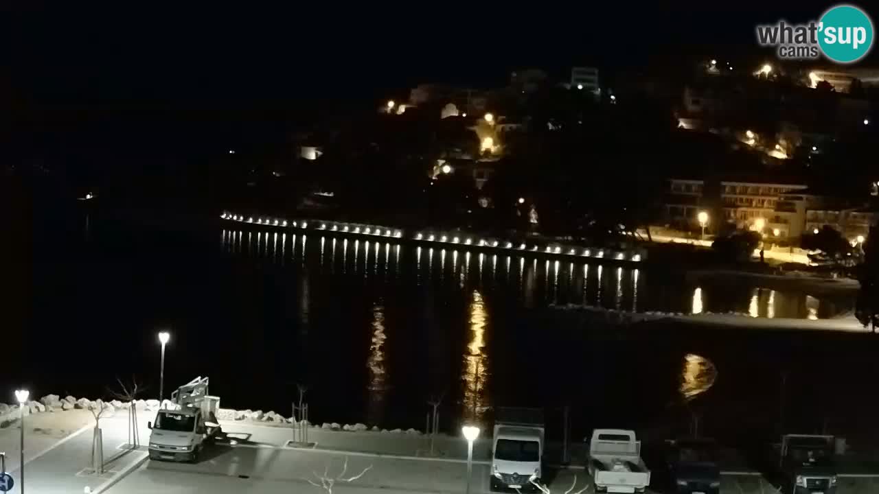 Baška Voda | webcam Podluka Strand