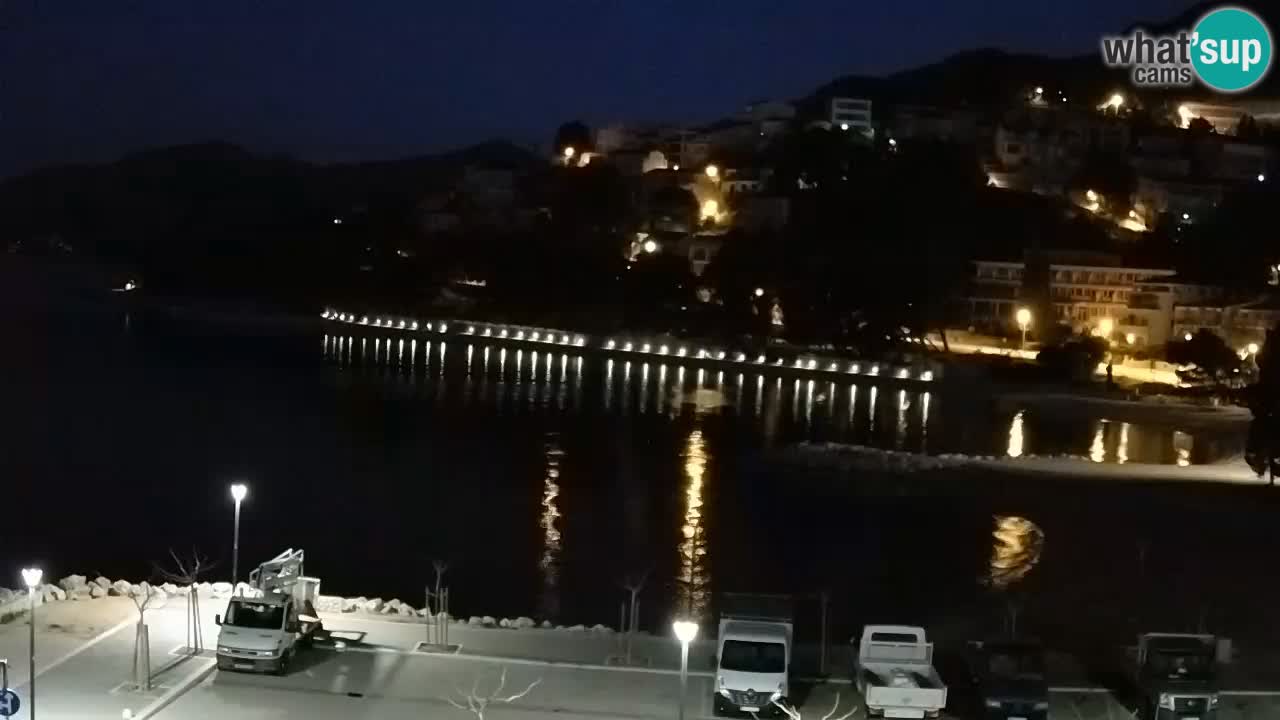 Baška Voda livecam plage Podluka