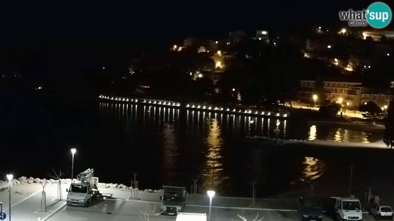 Baška Voda live | webcam spiaggia Podluka