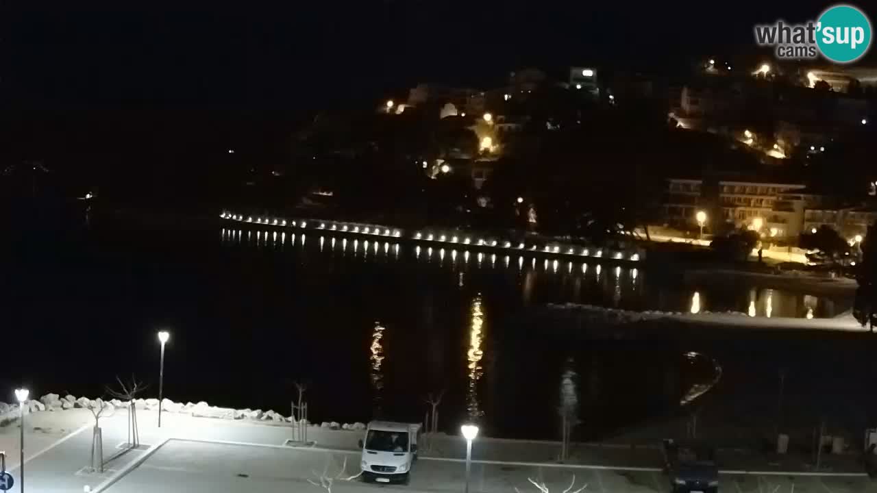 Baška Voda | webcam Podluka Strand