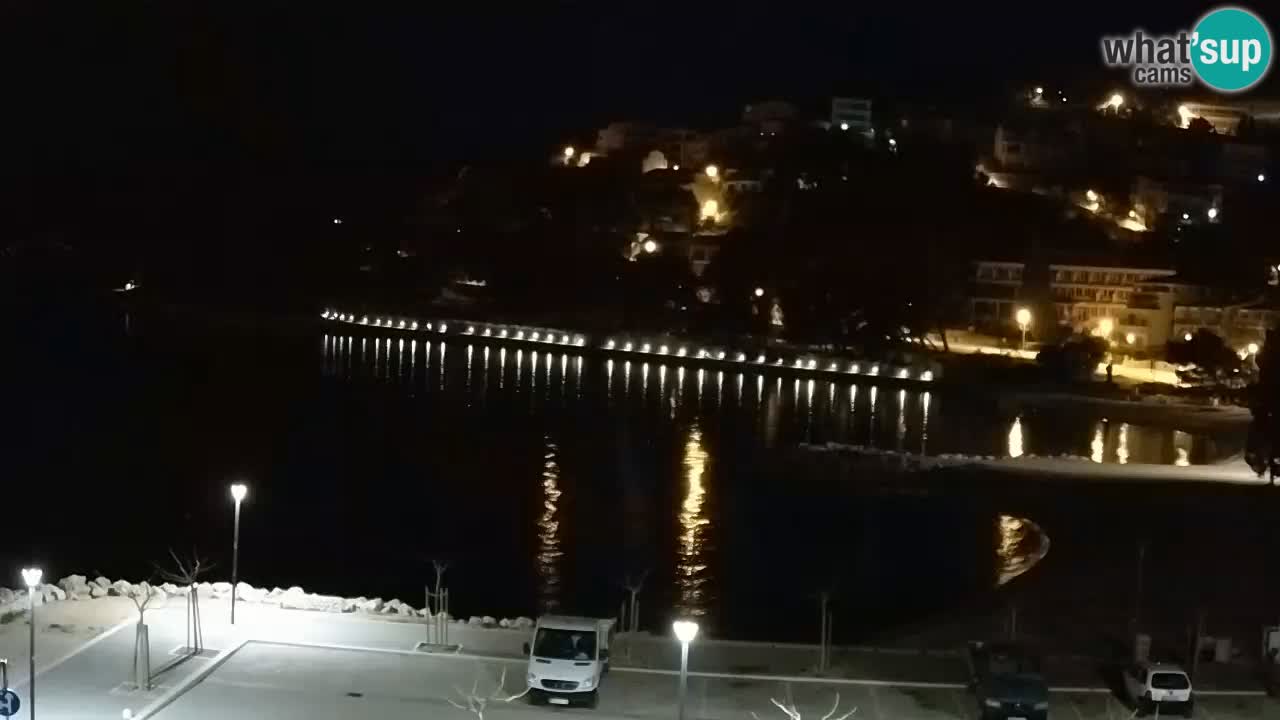 Baška Voda | webcam Podluka Strand