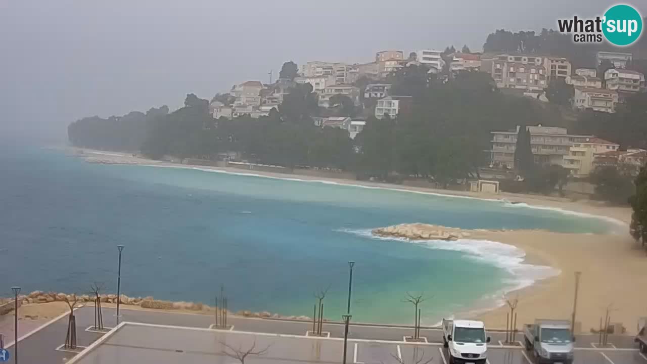 Baška Voda v živo | kamera Podluka plaža