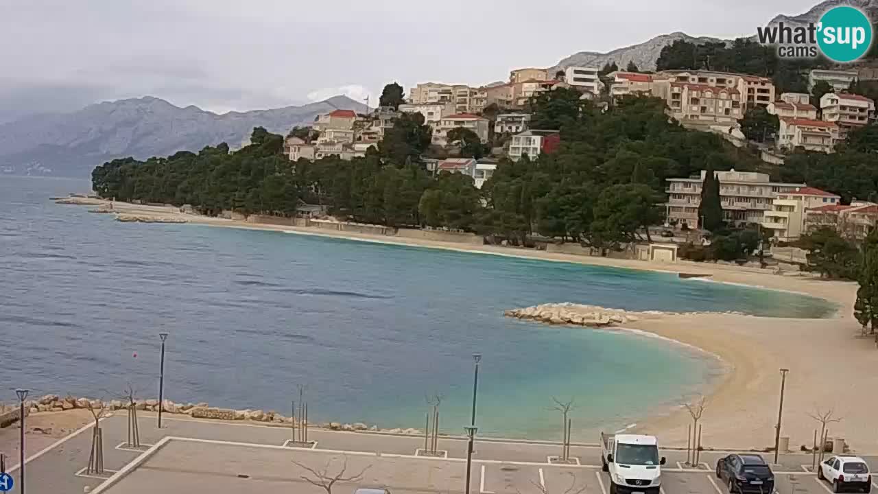 Baška Voda | webcam Podluka Strand