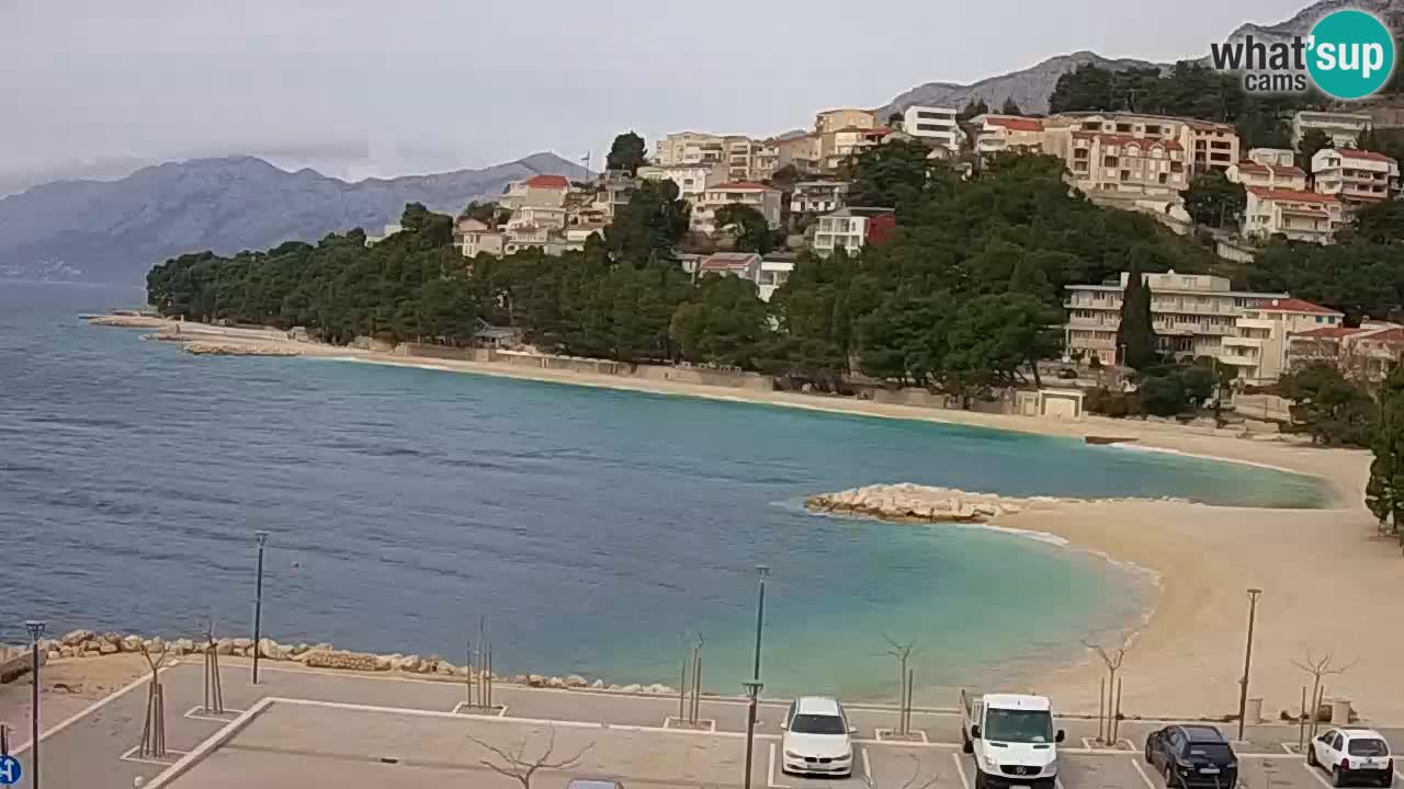 Baška Voda v živo | kamera Podluka plaža