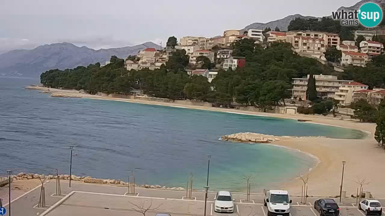 Baška Voda live | webcam spiaggia Podluka