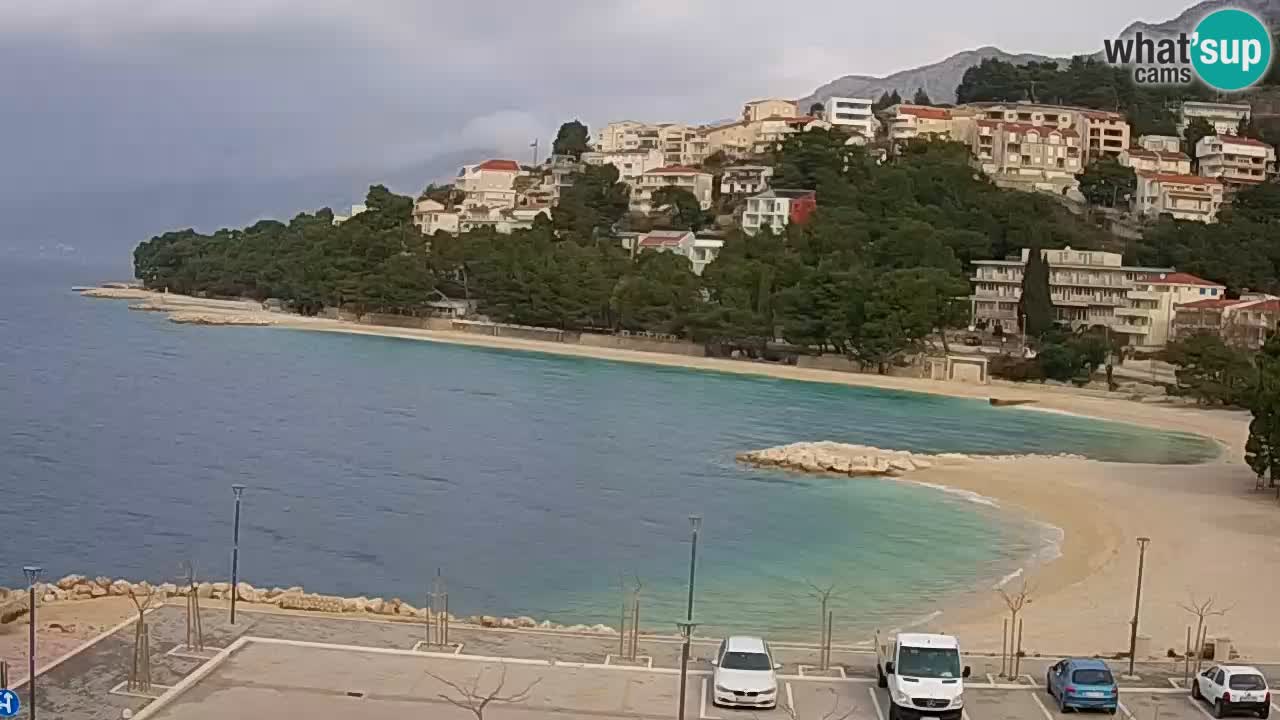 Baška Voda livecam plage Podluka